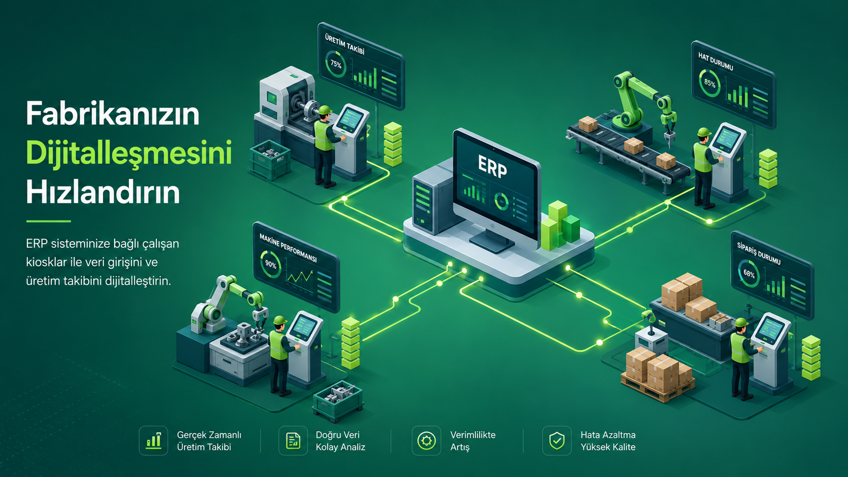 Digital Transformation in Manufacturing: Why Are Kiosks and Digital Signage Spreading in Factories?